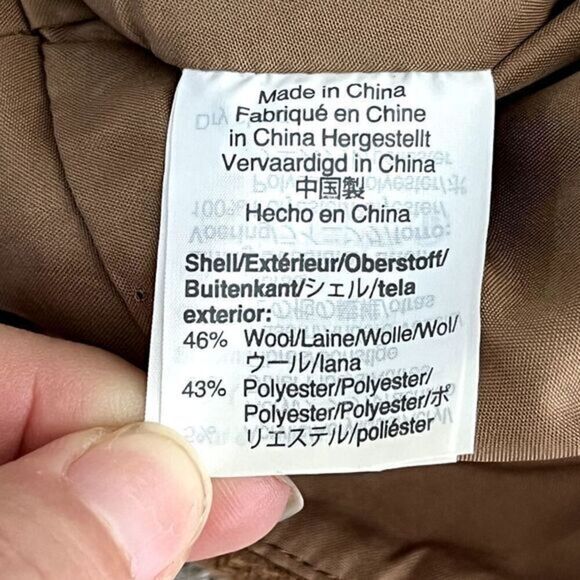 J. Crew Mercantile Women's‎ 2 Brown Wool Blend Back Zip Knee-Length Skirt - Picture 9 of 11